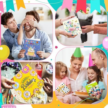 Saillong 12 Pack Happy Birthday Diamond Art Greeting Cards with Envelopes - Image 5