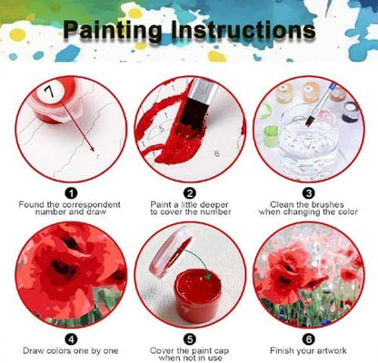 TCDZMYGS Paint by Numbers Kit for Adults,Owl DIY Paint by Number with Frame - Image 7