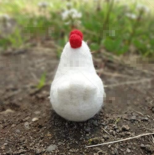 WellieSTR Needle Felting Kit Felt Animals Wool Felting DIY Kit : 1 Hen and 3 Chick - Image 4
