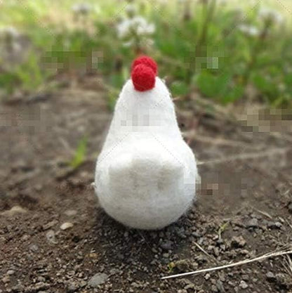 WellieSTR Needle Felting Kit Felt Animals Wool Felting DIY Kit : 1 Hen and 3 Chick - Image 4