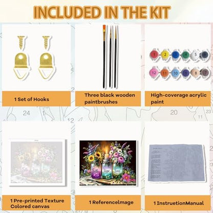 Pxzcrypha Faith Hope Love Paint by Number Kits for Adult Beginner 16X20inch - Image 3