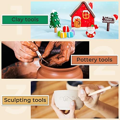 JETMORE 35 Pcs Clay Sculpting Tool Kit, Clay Cutters, Pottery Tools for DIY - Image 4