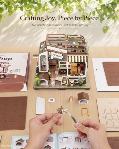 Vaki Vaki 2026 New DIY Miniature House Kit, Book Nook Puzzle with LED Light - Image 4