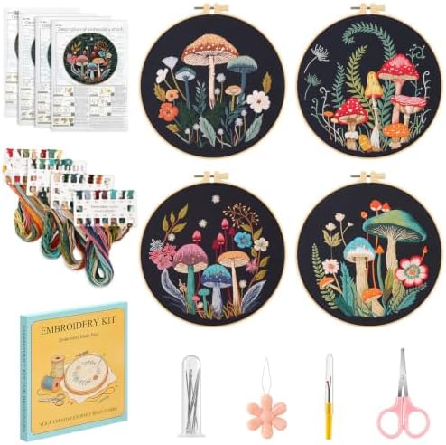 MoKo Embroidery Kits for Adults or Kids, Cross Stitch Kits for Beginners by MoKo