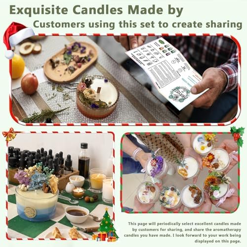 FAIRYELF 3lbs Soy Wax Candle Making Kit for Adults, DIY Craft Supplies Set - Image 6