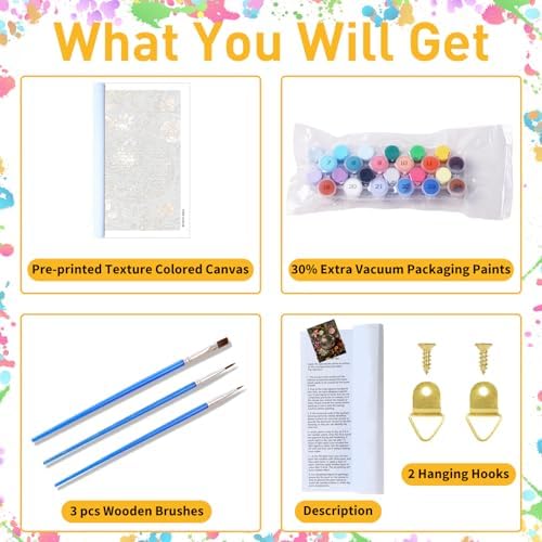 Disco Paint by Numbers Kit for Adults Beginners, 16x20 inch - Image 4
