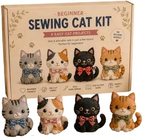 DHJJXQGX Patchwork Cute DIY Kit Sewing Craft Kit for Adults Home Decor - Image 2