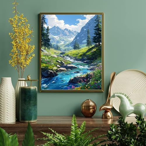 Mountain Paint by Number for Adults, Landscape Paint by Numbers for Adults - Image 6