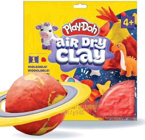 Play-Doh Air Dry Clay, 5 oz. Red Clay Bag, Arts & Crafts, Art Supplies, Arts and Crafts for Adults and Kids, Craft Supplies, Clay Tools and Kit, Modeling Clay for Kids, Air Dry Clay Kit by Play-Doh