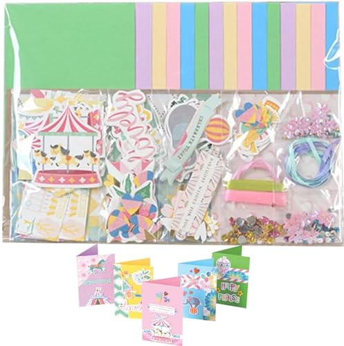 Card Making Kits Card Making Kits for Adults 15PCS Paper Colorful Handmade Greeting DIY Material Set for Birthday Invitation, Thanksgiving, Christmas,Holiday - Image 4