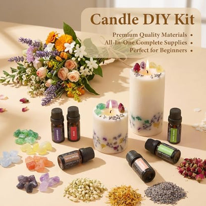 SACATR 10LB Natural 100% Soy Wax Candle Making Kit, with DIY Accessories - Image 3