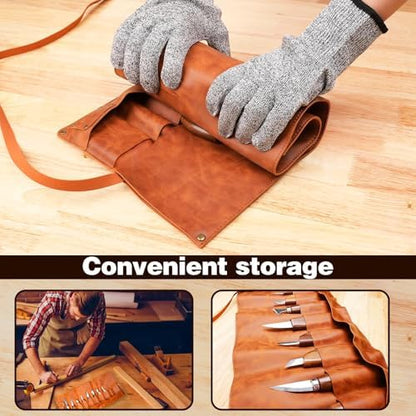 IMYMEE Wood Carving Tools Deluxe-Whittling Knife,Wood Carving Kit,Wood Whittling Kit for Beginners,Spoon Carving Kit,Woodworking Tools Set Large Wood Carving Knife Set - Image 2