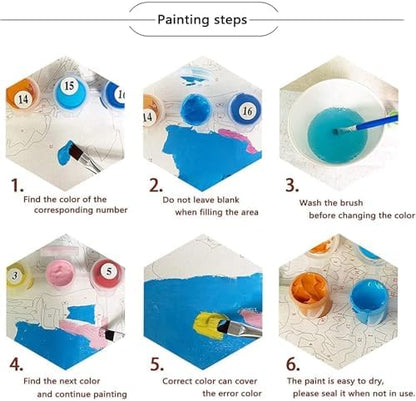 YOLENIX Jesus Paint by Numbers Kit for Adults Beginner (Without Frame) - Image 7