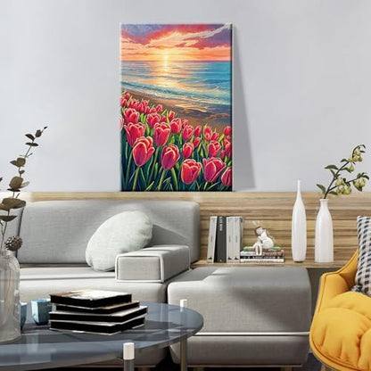 ATDMS Paint by Numbers Kit for Adults with Frame, 8 x 12 Inch - Image 7