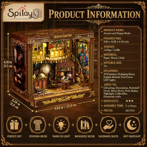 Spilay DIY Miniature House Kit for Adults, Miniature Dollhouse Kit - Image 2