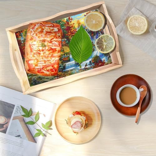 DOTSOPS DIY Mandala Diamond Painting Serving Tray with Handle for Adults - Image 4