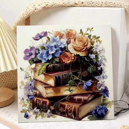 Books Paint by Numbers Kit for Adults Beginner, Paint by Numbers 10x10 Inch - Image 2