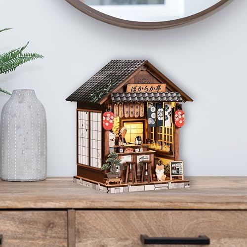 DIY Book Nook Kit LED 3D Wooden Puzzle (The Mellow Pub) - Image 6