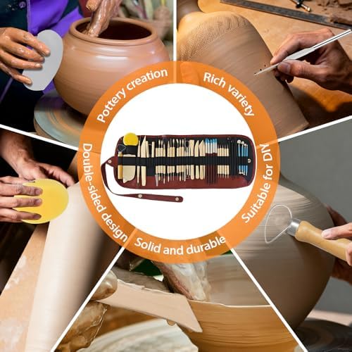 43 Pcs Clay Sculpting Tools Set, Pottery Tools Kit - Image 4