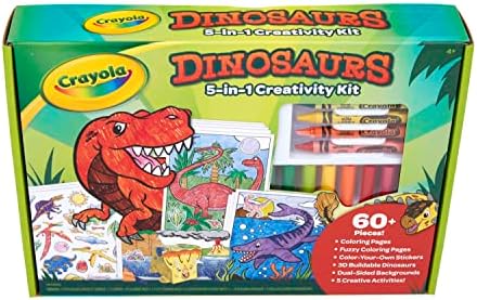 Crayola Dinosaur 5-in-1 Art Kit for Kids, Dinosaur Toys, Kids Art Set, Dinosaur Gift for Boys & Girls, Ages 4+ - Image 2