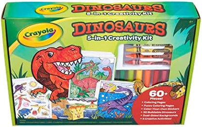 Crayola Dinosaur 5-in-1 Art Kit for Kids, Dinosaur Toys, Kids Art Set, Dinosaur Gift for Boys & Girls, Ages 4+ - Image 2