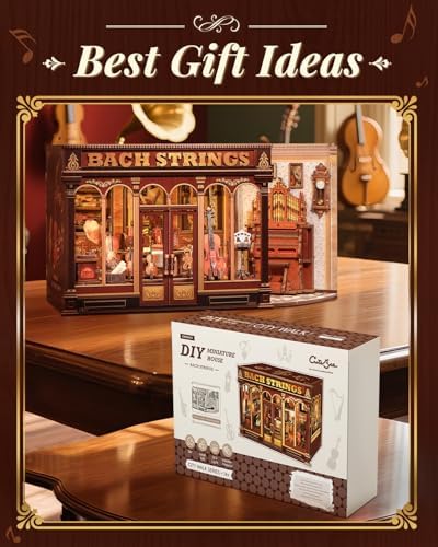 Book Nook Kit for Adults, DIY Miniature Dollhouse Kit (Bach Strings) - Image 6