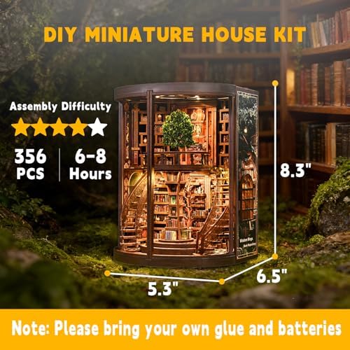 YSWOOD WORLD DIY Miniature House Kit for Adults, Mini House Kit with LED - Image 2