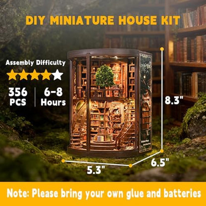 YSWOOD WORLD DIY Miniature House Kit for Adults, Mini House Kit with LED - Image 2
