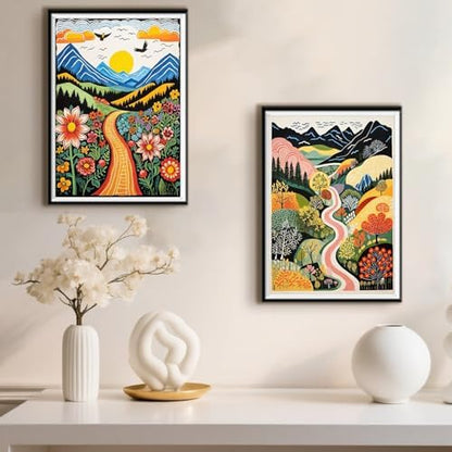DOTSOPS 2 Pcs Landscape Diamond Art Painting Kits Round Full Drill - Image 6