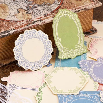 120Pcs Vintage Scrapbook Supplies Embossed Papers,Junk Journal Supply - Image 4
