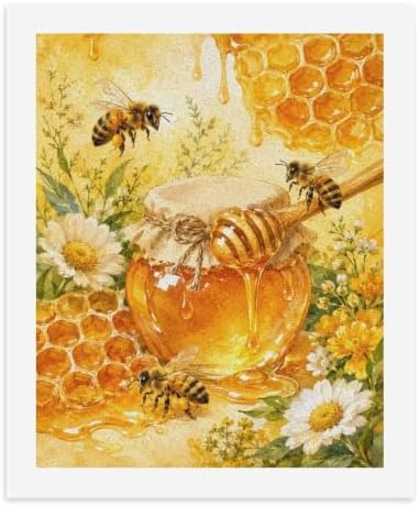 Bozfoxa Paint by Numbers Kit for Adults Beginner Honey Bee Garden - Image 2