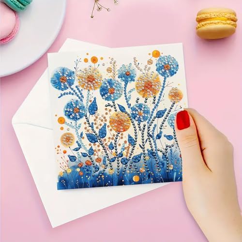 DDGYP 6pcs Diamond Art Cards with Envelopes for Birthday & Daily Greetings - Image 6