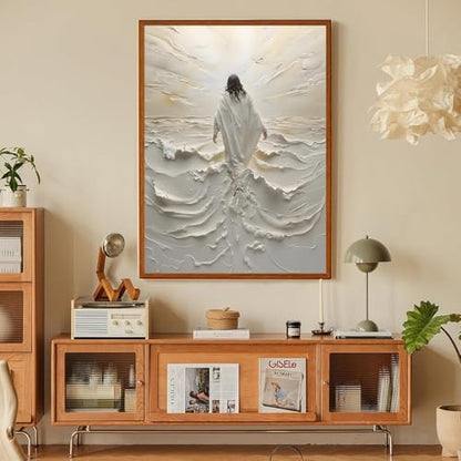 Jesus Paint by Numbers Kit for Adults Framed Canvas 12X16 in, Frameworkless - Image 5