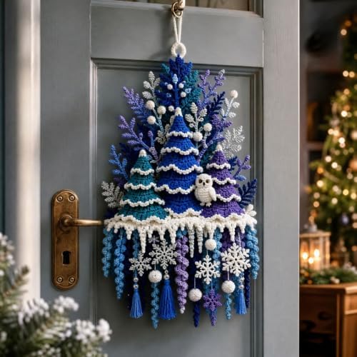 DIY Seasonal 3D Crochet Door Hanger Kit Collection, Halloween Handmade - Image 3