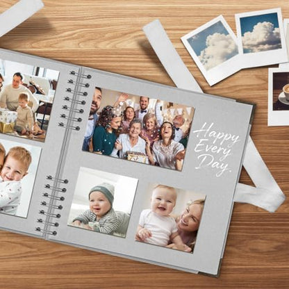 Scrapbook Album 10x10 Inch - Hardcover Kraft Paper Photo Album with 40 Pages, Memory Book for Wedding, Anniversary, Family, Christmas, Baby Shower, Ideal for Preserving Precious Moments - Image 3