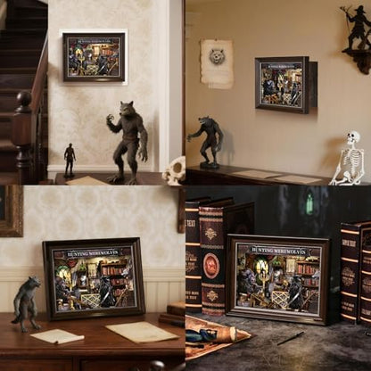 Book Nook Kit, Picture Frame Booknook, Wall Mounted 3D Puzzle Model - Image 5