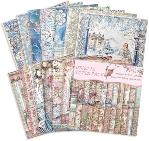 Origami Paper 50 Sheets, 6-Inch Square Double Sided Colored Craft Paper - Image 3