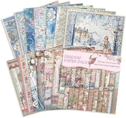 Origami Paper 50 Sheets, 6-Inch Square Double Sided Colored Craft Paper - Image 3