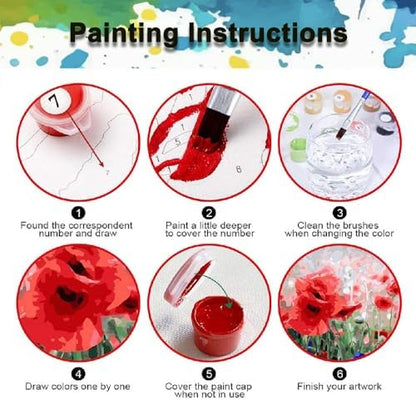 Paint by Numbers Kit for Adults,Cityscape DIY Paint by Number 16x20 In - Image 7