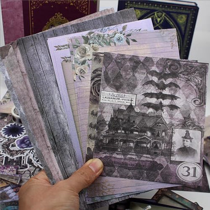 Diuhofart Ultimate Vintage Scrapbook Supplies & Junk Journal Kit - A6 Retro Notebook, Aesthetic Stationery Supplies, Craft Gift Set for Women, Perfect for Journaling & Scrapbooking - Image 7