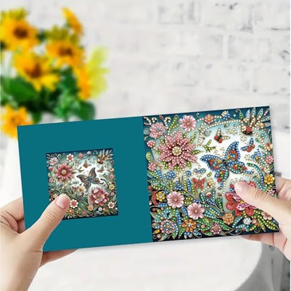 MaiYiYi 6 Packs DIY Butterfly Diamond Painting Birthday Cards Kit - Image 5
