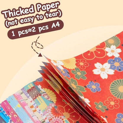 hapray Japanese Origami Paper & 360 Flash Star Origami Kit for Kids 5-12 - Image 4