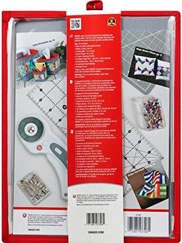 SINGER Learn to Quilt Sewing Kit for Beginners and Adults with Rotary Cutter, Cutting Mat, Acrylic Ruler, and More - Image 2