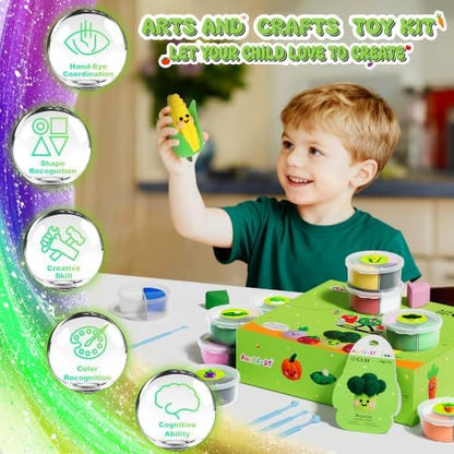 Aestd-ST Air Dry Clay Kit - Vegetable Theme, Modeling Clay for Kids - Image 6