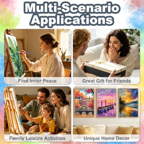 Kalonyth Plants Framed Paint by Numbers Kit for Adults Beginner 8x12 inch - Image 7