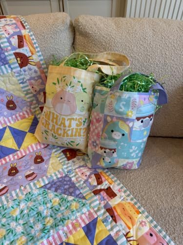 Squishmallows Tote Bag Sewing Kit – DIY Double Tote Project – Makes Two 11.5” x 12” Bags – 24" x 43" Cotton Fabric Panel with Instructions – Spring Craft Sewing Kit - Image 6