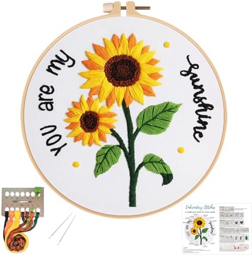 Louise Maelys You are My Sunshine Embroidery Kit for Beginners DIY by LouiseMaelys