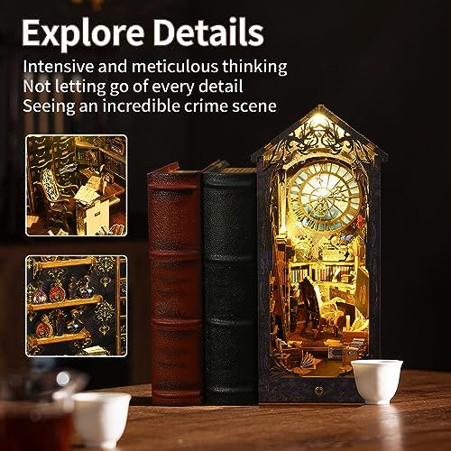 CRIOLPO Book Nook Kit - DIY Dollhouses Kit with LED Lights for Adults - Image 4