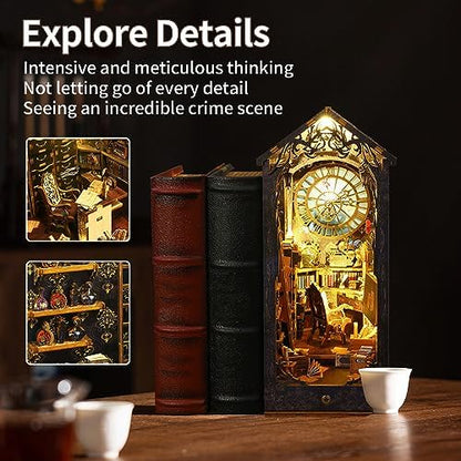 CRIOLPO Book Nook Kit - DIY Dollhouses Kit with LED Lights for Adults - Image 4