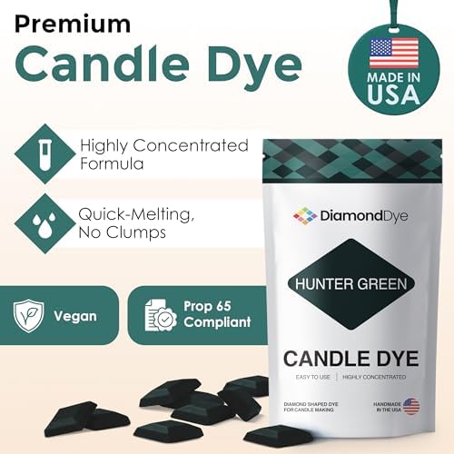 Hunter Green Candle Dye Chips, Soy & Paraffin Candle Making, 50 Pack - Image 2
